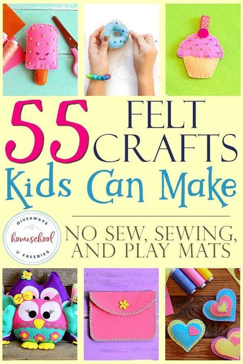 Felt crafts are some of my favorites. They are usually fairly easy to do, but turn out great results. Plus, my kids can get in on the fun too. Check out these amazing felt crafts for any age and any one. From no sew crafts to simple sewing patterns to play mats for the kids to use over and over, we've got you covered! #recipes #crafts #feltcrafts #hsgiveaways Couture, No Sew Crafts, Simple Sewing Patterns, Easy Felt Crafts, Sew Crafts, Felt Kids, Bookmark Craft, Felt Crafts Diy, Simple Sewing