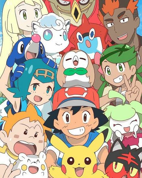 Aesthetic Pokemon Wallpaper, Pokemon Alola Region, Sun And Moon Anime, Aesthetic Pokemon, Pokemon Video Games, Pokemon Red Blue, Pokemon Ash And Serena, Pokemon Ash, Pokemon Alola