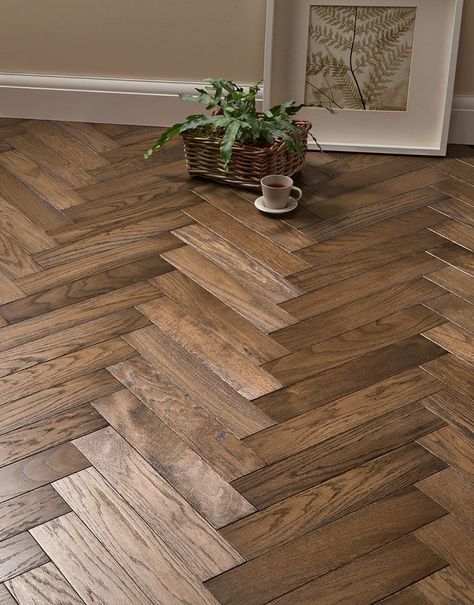 Herringbone Flooring Wood Floor Pattern, Direct Wood Flooring, Aesthetic Interior Design, Herringbone Wood Floor, Herringbone Wood, Herringbone Floor, Solid Wood Flooring, Best Flooring, Diy Flooring