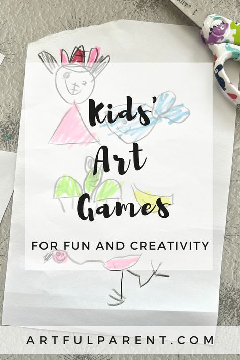 12 Kids' Drawing Games for Creative Fun Fun Drawing Games, Art Games For Kids, Elementary Games, Drawing Games For Kids, Games For Fun, Art Games, Kids Art Class, Drawing Activities, Kid Art