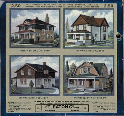 You could order one of these right from the Eaton’s catalogue... Eaton's Catalogue Houses, 1913 ... Amazon, eat your heart out ! Eaton Hall, Eaton House, Sustainable Housing, Toronto Images, Canadian Things, Canadian Prairies, Art Gallery Of Ontario, King City, Royal Ontario Museum