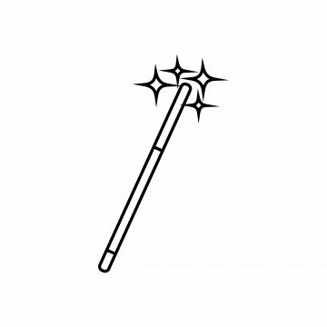 Magic Wand Tattoo, Wish Symbol, Mystery Symbol, Magician Tattoo, Fantasy Magician, Magical Stick, Magician Wand, Magic Wand Toy, Magic Sign