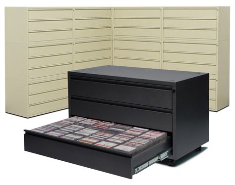 Cd Storage Drawers, Cd Storage Furniture, Cd Storage Ideas, Dvd Storage Cabinet, Blu Ray Storage, Cassette Storage, Cd Dvd Storage, Media Storage Cabinet, Lp Storage