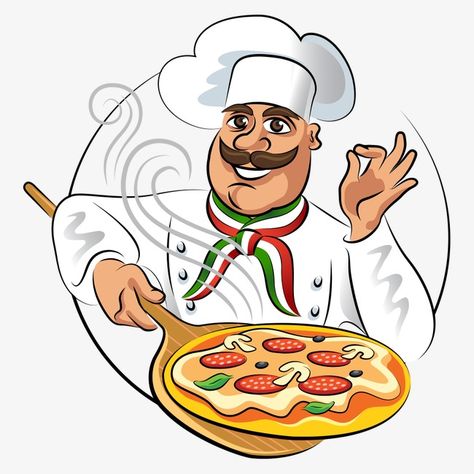 Vector Kitchen, Chef Cartoon, Good Character Traits, Cooking Png, Pizza Sign, Cartoon Chef, Hat Clipart, Chef Logo, Pizza Chef