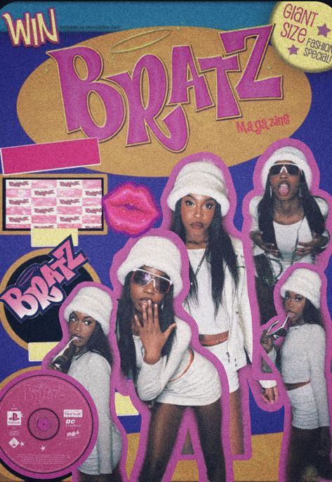 Bratz Aesthetic Photoshoot, Y2k Background Photoshoot, Brats Doll Photoshoot Ideas, Y2k Aesthetic Bratz, Bratz Dolls Aesthetic Photoshoot, Y2k Theme Photoshoot, Bratz Doll Box Photoshoot, Bratz Birthday Photoshoot, Bratz Fashion Aesthetic