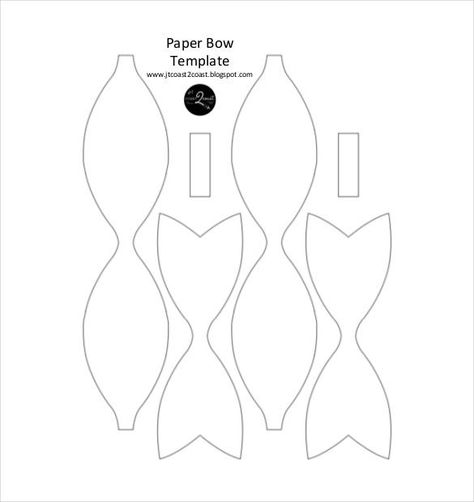 10+ Paper Bow Templates – Free Sample, Example, Format Download! | Free & Premium Templates Paper Bow Template, Felt Bow Tutorial, Paper Bows Diy, Bow Tie Template, Paper Flower Templates Pdf, Tie Template, Wrapping Paper Bows, Bow Template, Paper Bow