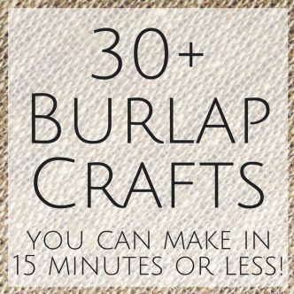 Burlap Decor and More: Over 30 Ideas for You