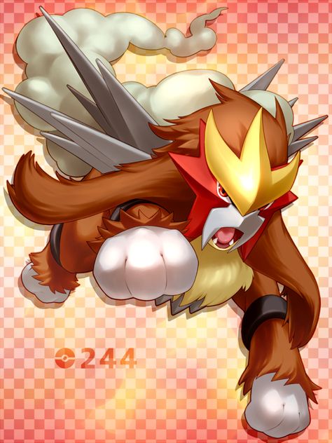 Pokemon Entei, Entei Pokemon, Deadpool Pikachu, Pokemon Painting, Legendary Pokemon, Art Pokemon, Gold Pokemon, Pokemon Tattoo, Pokemon Waifu