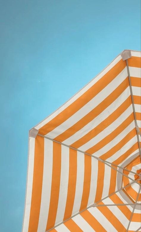 Yellow umbrella, blue ski, Wilmington NC Bold Color Aesthetic, Colorful Beach Aesthetic, Summer Orange Aesthetic, Tangerine Color Aesthetic, Parasol Aesthetic, Summer Aesthetic Yellow, Yellow Summer Aesthetic, Italy Beach Aesthetic, Summer Aesthetic Vibrant