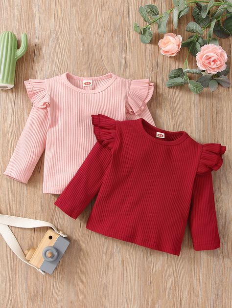 Kids Fashion Wear, Carters Girl, Top Baby Products, Spring Baby, Ribbed Dresses, Baby Design, Knit Tees, Baby Clothing