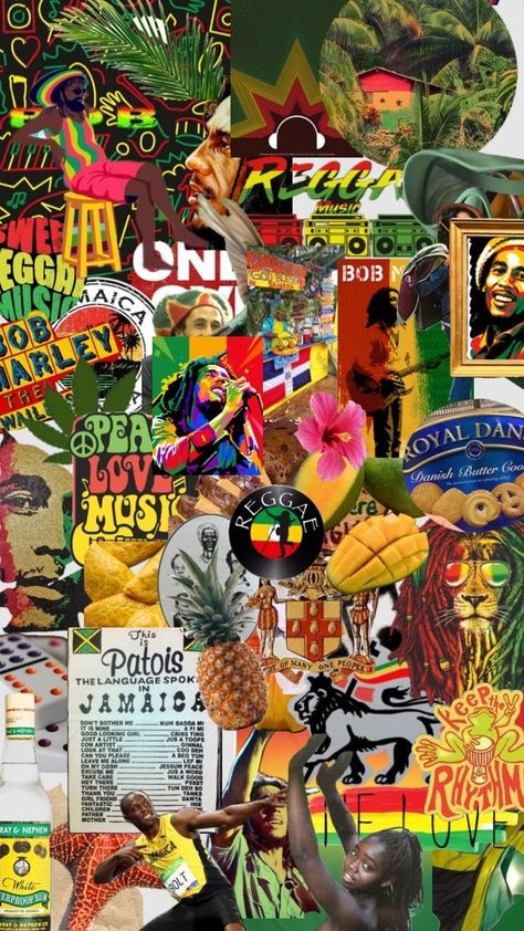 Reggae Aesthetic Wallpaper, Fashion Wallpaper Aesthetic, Jamaican Art, Reggae Art, Jamaican Culture, Earthy Aesthetic, Black Art Painting, Afrocentric Art, Hippie Wallpaper