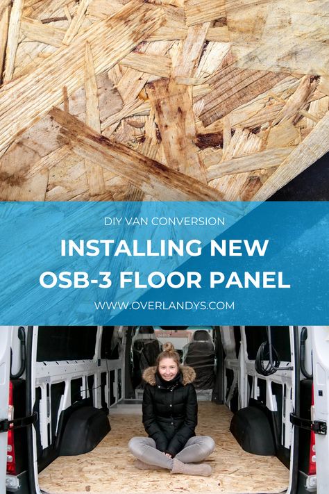 Floor Base Panel | The new floor panel is the base of the vanbuild because it’s the base of the interior build and furniture. We removed the old floor, but instead of remodeling it, we replace it and finally install it into the van. Greatest idea for new floor in Camper Van! #vanlife #campervan #vanconversion #DIY #vanbuild #floor #flooring #remodel #replacement #idea #osb3 #overlandys Campervan Flooring, Flooring Remodel, Camper Flooring, Vw Bus Interior, Diy Van Conversions, Plywood Floor, Bus Interior, Campervan Conversion, Floor Remodel