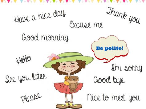 #politeness Be polite and #learn #English (for kids) Play Therapy, Polite Words, School And Friends, English For Kids, English Grammar For Kids, Grammar For Kids, Social Skills Activities, Blogging Ideas, Diy Crafts For Kids Easy