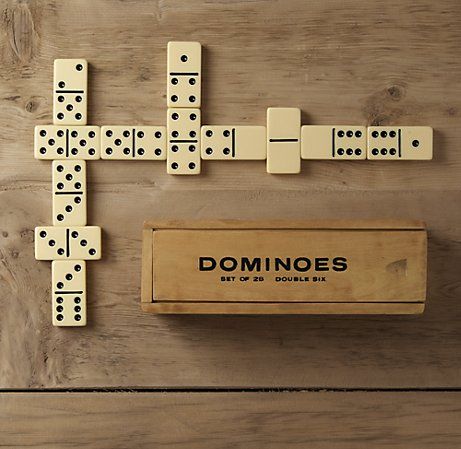 Restoration Hardware, How To Play Dominoes, Domino Games, Dominoes Set, London Pubs, Vintage Games, Inspiration Wall, Stylish Gifts, Last Minute Gifts