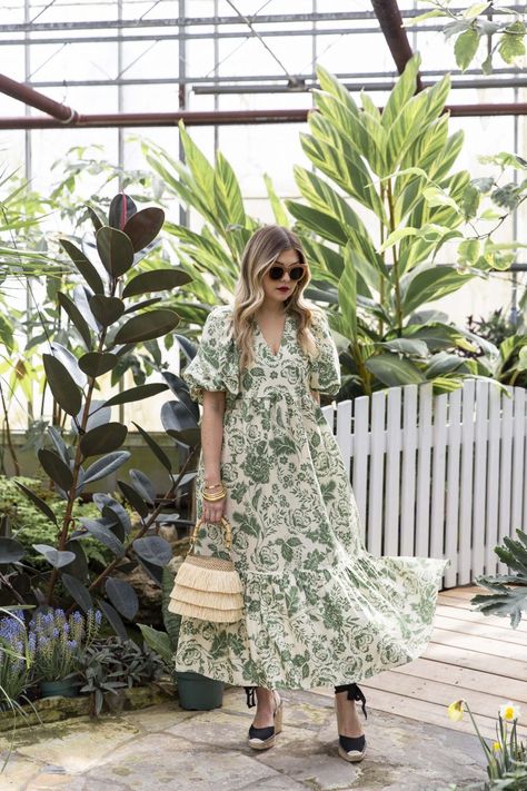 Hunter Bell Dress, Kristin Lee, Simple Long Dress, Krystin Lee, Leaf Print Dress, Ikkat Dresses, Dresses Western, Hunter Bell, Casual Frocks