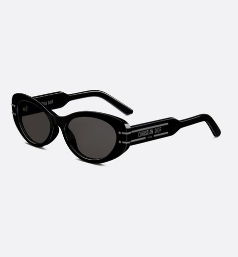 DiorSignature B8U Black Oval Sunglasses | DIOR Black Oval Sunglasses, Sunglasses Dior, Denim Swimsuit, Christian Dior Paris, Airport Fits, Dior Star, Dior Paris, Icon Shoes, Gray Lenses