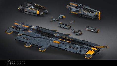 ArtStation - Vaulters fleet, Ronan Berlese Ship Ideas, Space Fleet, Space Ships Concept, Space Engineers, Sci Fi Spaceships, Space Ship Concept Art, Starship Concept, Capital Ship, Space Battleship