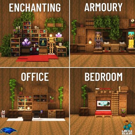 Minecraft Practical Interior Design, House Interior Decor Minecraft, Banner Room Minecraft, Rooms In Minecraft Houses, Mincraft Idea Interior Houses, Minecraft Room Layout, Inside Of House Minecraft, Minecraft Apartment Layout, Minecraft 3x3 House Interior