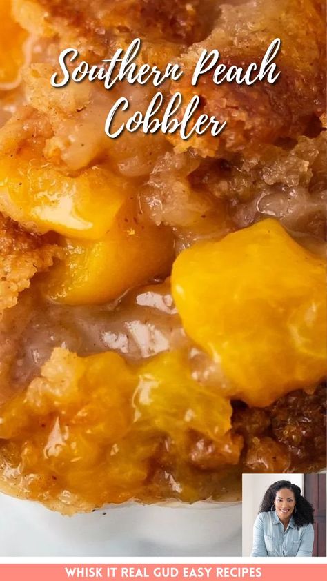 The Easiest Southern Peach Cobbler. Pie Crust Cobbler, Can Peach Cobbler, Canned Peach Cobbler Recipe, Good Peach Cobbler Recipe, Best Peach Cobbler, Crisp Topping, Southern Peach Cobbler, Desserts Summer, Easy Peach Cobbler Recipe