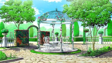 Jardin #1: Anime House, Episode Interactive Backgrounds, Anime Places, Episode Backgrounds, Scenery Background, Fantasy Places, Animation Background, Video Background, 판타지 아트