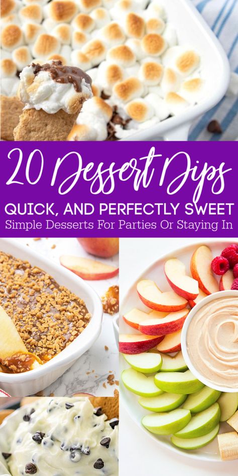 Desserts Potluck, Simple Party Food, Party Dips Easy, Easy Dessert Dips, Cheap Desserts, Dessert Dip Recipes, Easy Party Desserts, Desserts With Chocolate Chips, Sweet Appetizer