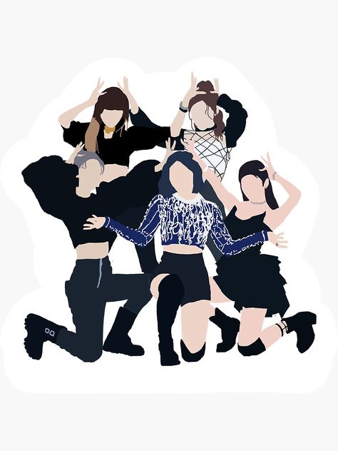 Itzy Sticker, Kpop Sticker, Stickers Kpop, Kpop Stickers, Pop Stickers, Stickers Cool, Kpop Anime, On Live