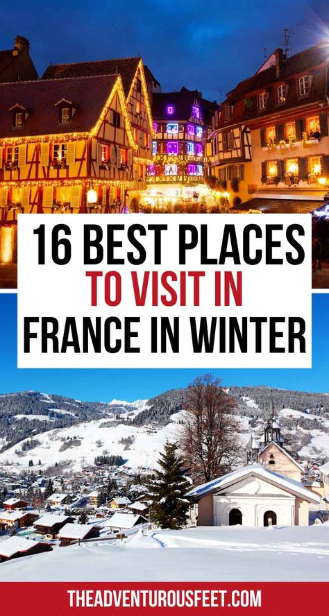 Winter In France, France In Winter, Winter Travel Ideas, France Attractions, France Winter, Vacation Winter, Castles To Visit, Day Trip From Paris, Winter Travel Destinations