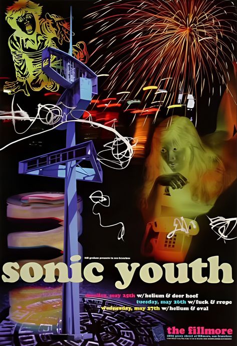 Sonic Youth Poster, Sonic Youth, Concert Poster, Sonic, Concert, Best Deals