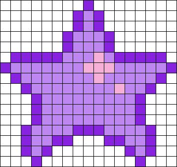 Cute Star Kandi Pattern Perler Beads Space, Star Bead Pattern, Star Perler Bead Patterns, Easy Perler Bead Patterns Simple, Star Perler Beads, Simple Perler Bead Patterns, Star Pixel Art, Star Perler, Kandi Star