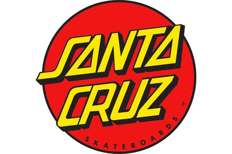 Skateboard Brands, Small Towns In California, Santa Cruz Logo, Skateboard Companies, Santa Cruz Skateboards, Wall Of Fame, Famous Logos, Skateboard Wheels, Skateboard Design