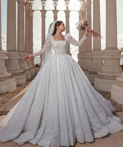 Wedding Bridge, Sleeve Wedding Dress Lace, Elegant Long Sleeve Wedding Dresses, Elegant Bridal Dress, Turkey Wedding, Dress With Gloves, Muslim Wedding Dresses, Long Sleeve Wedding Dress, Classy Wedding Dress