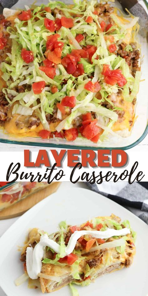 Burrito Bake Casserole Taste Of Home, Taste Of Home Burrito Bake, Burrito Bake Taste Of Home, 5 Layer Burrito Recipe, Burrito Bake Casserole, Raspberry Pinwheels, Burrito Supreme Recipe, Baked Burrito Casserole, Pinwheels Recipes