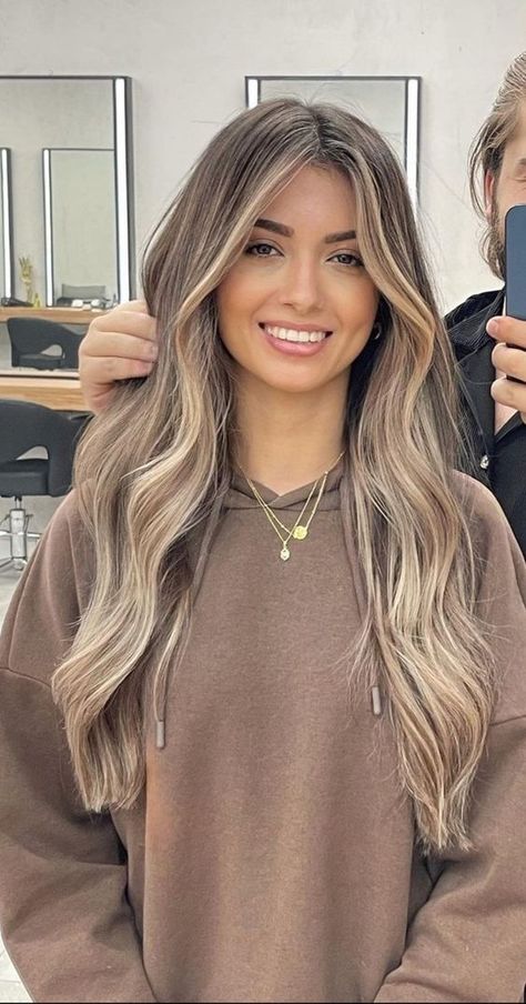 Blonde Highlights On Brown, Blonde Highlights On Brown Hair, Ash Blonde Hair Balayage, Highlights On Brown Hair, Summer Blonde Hair, Brown Hair Looks, Brunette Hair With Highlights, Balayage Blonde, Dirty Blonde Hair