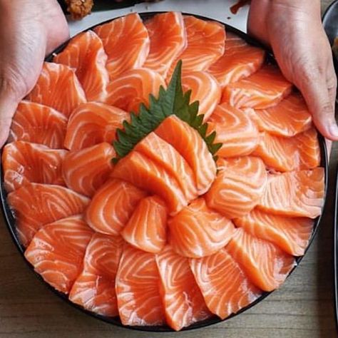 #foodporn # #sushiaddict Feed me sashimi while we camp Salmon Sashimi Photography, Sashimi Photography, Sashimi Recipe, Salmon Nigiri, Early Bird Gets The Worm, Dessert Chef, Salmon Sashimi, Sushi Recipes, Krispy Kreme