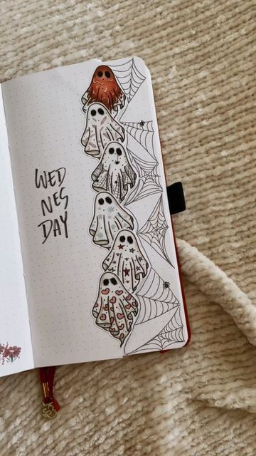 𝕁𝕒𝕤𝕞𝕚𝕟 on Instagram: "Some spooky vibes as we approach Halloween 👻 I was inspired by @carolineace_bujo after seeing her teacup dutch door. Kayelee was so generous to send so many of these ghost stickers in my rep package and this was the perfect way to showcase them. All stickers from @mushieworks, code JAS15 to save." Spooky Journal Ideas, Gothic Bujo, Halloween Journal Pages, Ghost Bullet Journal, Cool Halloween Drawings, Spooky Bullet Journal, Halloween Journal Ideas, October Drawings, Halloween Bujo