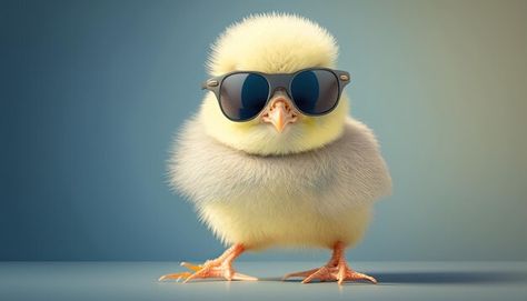 Vadivelu Comedy Video, Golden Chicken, Female Character Names, Photo Funny, Minions Wallpaper, Comedy Video, Wearing Sunglasses, Funny Birds, Colorful Background