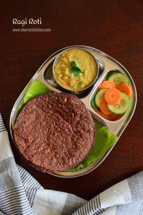 Ragi Roti Recipe | Finger Millet Roti | Kezhvaragu Chapati Ragi Roti, Finger Millet, Roti Recipe, Most Nutritious Foods, Indian Bread, South Indian Food, Chapati, Recipe Notes, Latest Recipe