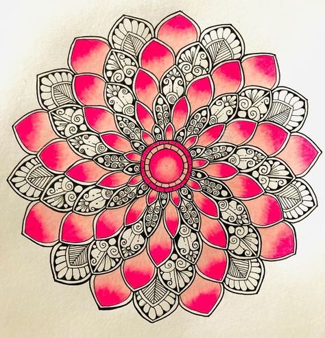 Coloring Mandala Art, Mandala Coloring Ideas, Mandala Patterns Ideas, Mandela Art Colorful, Mandala Drawing Colourful, Mandala With Flowers, Color Mandala Art, Mandala Art Colorful, Colourful Mandala Art