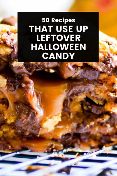 Halloween Leftover Candy Recipes, Recipes With Halloween Candy, Recipes For Leftover Halloween Candy, Leftover Candy Bar Recipes, Halloween Candy Desserts Leftover, What To Do With Leftover Halloween Candy, Halloween Candy Leftover Ideas, What To Do With Halloween Candy, Halloween Candy Recipes Leftover