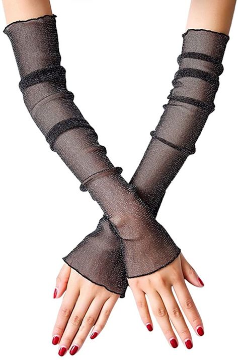 Sock Leggings, Gloves Outfit, Elbow Length Gloves, Mesh Socks, Arm Sleeves, Dress Gloves, Arm Sleeve, Ladies Party, Women Lace