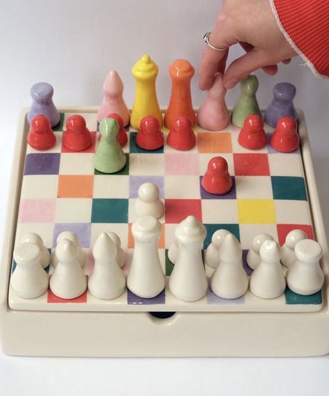 #chessboard #chess #chessgame #ceramicartist Affordable Aesthetic, Air Dry Clay Projects, Tanah Liat, Clay Diy Projects, Diy Ceramic, Clay Crafts Air Dry, Keramik Design, Pottery Crafts, Pottery Classes