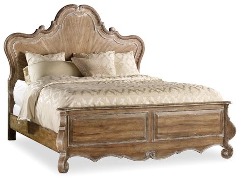 Hooker Furniture Bedroom Chatelet King Wood Panel Bed 5300-90266 - Pamaro Shop Furniture - Sarasota, FL Wood Panel Bedroom, Wood Panel Bed, Hooker Furniture Bedroom, Diy Furniture Bedroom, Furniture Beds, Bedroom Panel, Upholstered Panels, Panel Headboard, Hooker Furniture