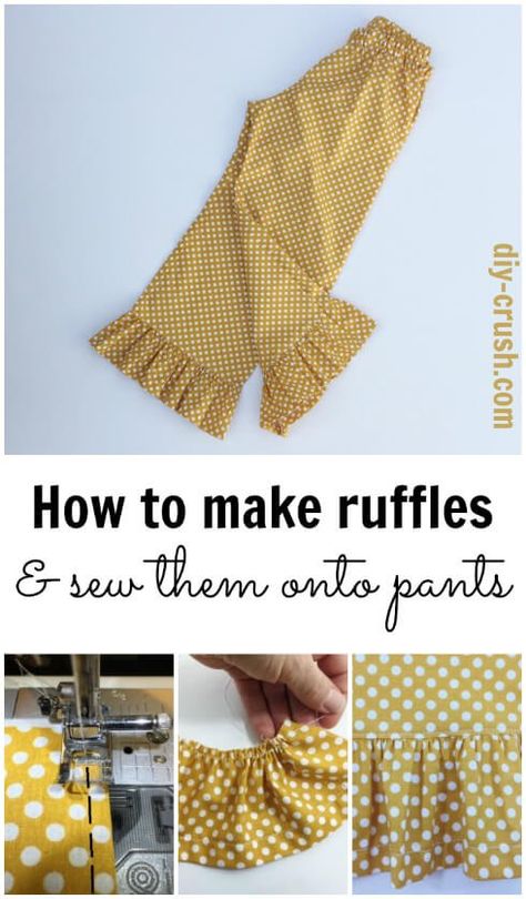 How To Make Ruffles, Sewing Ruffles, Tips Menjahit, Sew Ins, Beginner Sewing Projects Easy, Leftover Fabric, Sewing Projects For Beginners, Sewing Skills, Love Sewing