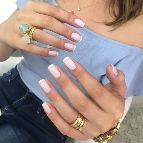 French Manicure Nails, Her Nails, Nails Prom, Nail Swag, Prom Nails, French Tip Nails, Short Acrylic Nails, Nails Acrylic, Perfect Nails