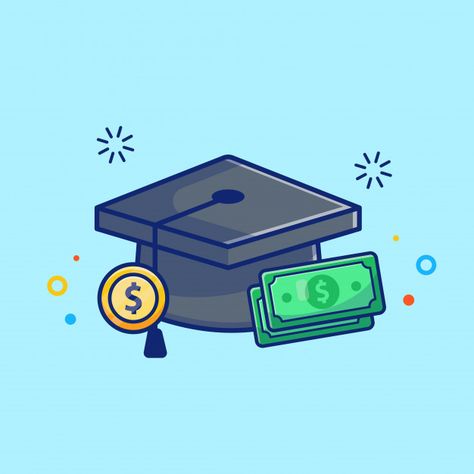 Education Icon, Vector Icons Illustration, Creative Content, Education Design, Graduation Cap, Free Illustrations, Icon Illustration, Vector Icons, Cartoon Styles