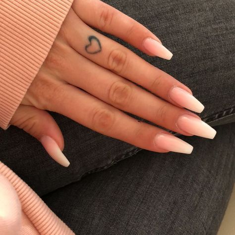 Natural Fake Nails, Gel French Manicure, Natural Nail Designs, Nail Tattoo, Ballerina Nails, Prom Nails, Nail Arts, Best Acrylic Nails, Cute Acrylic Nails