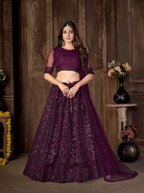 About Product :- Purple Lehenga Choli For Women Girls Indian Wedding Party Wear Lehenga Choli Engagement Reception Bridesmaids Ready to wear Lehnga Choli. Lehenga Choli Fabric:- Lehenga Material : Net Blouse Material : Net Dupatta Material : Net Work : Embroidery Work Size : Semi Stiched Occasion: Sangeet, Festive, Wedding, Engagement Washing Instruction: Dry Wash Customize stitching: Please provide your complete size. We will stitch your outfit according to your size. We will send you measureme Lehenga Purple, Purple Lehenga, Net Lehenga Choli, Lehenga Choli Designs, Lehenga Choli For Women, Choli For Women, Net Blouse, Bollywood Lehenga, Net Blouses