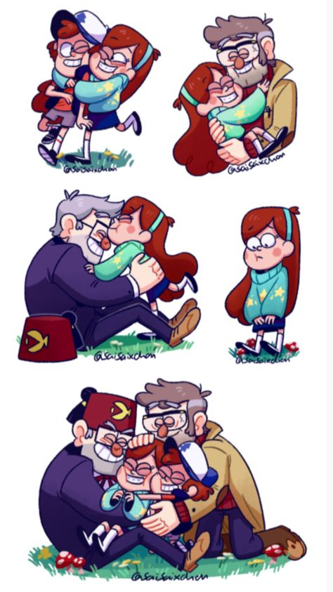 Gravity Falls Fanart Dipper, Hugs Sticker, Gravity Falls Fanart, Pines Family, Monster Falls, Best Cartoons, Gravity Falls Dipper, Fall Memes, Gravity Falls Funny