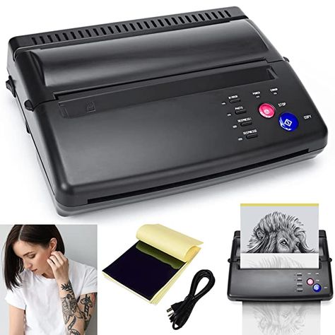 Tattoo Printer Machine, Tattoo Printer, Tattoo Transfer Paper, Tattoo Transfers, Tattoo Stencil, Tattoo Supplies, Tattoo Stencils, Making Machine, Temporary Tattoos