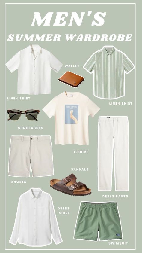 [PaidLink] 38 Incredible Casual Summer Outfits Men Insights You Don't Want To Miss This Spring #casualsummeroutfitsmen Mens European Style Summer, Men’s Summer Fashion Italy, Minimalist Wardrobe Men Summer, Aesthetic Fits Men Summer, Summer In Italy Outfits Men, Simple Casual Outfits Men, Mens Capsule Wardrobe Summer Travel, Summer Wardrobe Men, Minimalist Summer Outfit Men